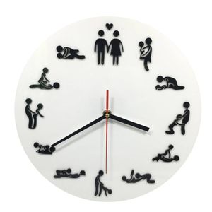 Wandklok met Sexstandjes Sex Position Clock