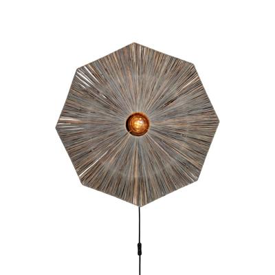 Wandlamp Panama - Donker grijs - 65x7x65cm