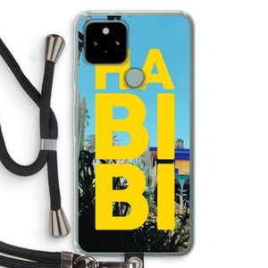Habibi Majorelle : Pixel 5 Transparant Hoesje met koord