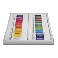 Aquarelverf/waterverf schilder set tubes 24 kleuren 12 ml - thumbnail