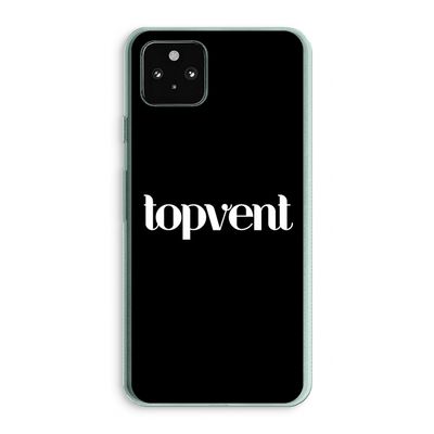Topvent Zwart: Google Pixel 5a 5G Transparant Hoesje