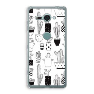 Cactusmotief: Sony Xperia XZ2 Compact Transparant Hoesje