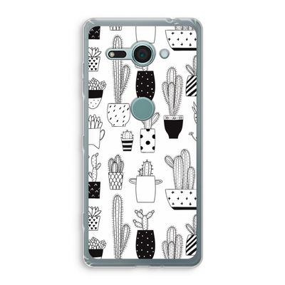 Cactusmotief: Sony Xperia XZ2 Compact Transparant Hoesje