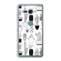 Cactusmotief: Sony Xperia XZ2 Compact Transparant Hoesje