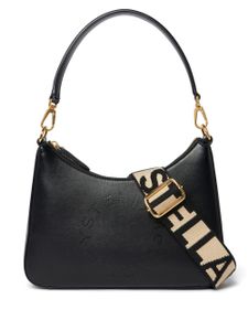 Stella McCartney petit sac porté épaule à logo - Noir