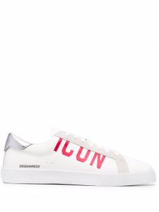 DSQUARED2 baskets à imprimé Icon - Blanc