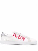 DSQUARED2 baskets à imprimé Icon - Blanc