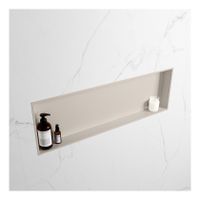 Wandnis Solid Surface Easy | In- en opbouw | 30x90x8 cm | 1 vak | Linen