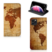 Apple iPhone 11 Pro Max Book Cover Wereldkaart