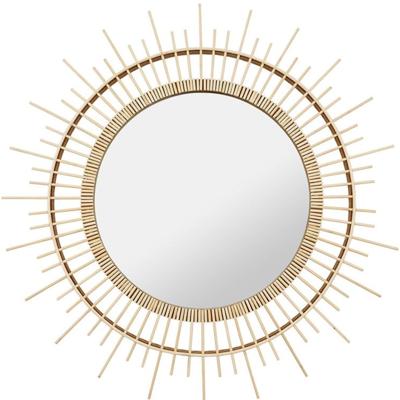 Wandspiegel Sun - zon - rotan - D80 cm - bohemian/boho spiegel