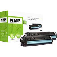 KMP Toner vervangt HP 125A, CB540A Compatibel 2-pack Zwart 2200 bladzijden H-T113D 1216,0021 KMP Toner vervangt HP 125A, CB540A Compatibel 2-pack Zwart 2200 bladzijden H-T113D 1216,0021