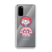 Hartje: Samsung Galaxy S20 Transparant Hoesje