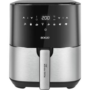 SOGO Human Technology FRE-SS-10830 Airfryer 5 l 1450 W RVS, Zwart