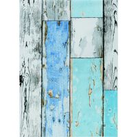 Decoratie plakfolie houten planken look blauw/grijs 45 cm x 2 meter zelfklevend   - - thumbnail