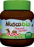 Brinkers Nuscobio hazelnootpasta bio (400 gr)