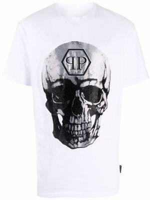 Philipp Plein t-shirt à logo imprimé - Blanc