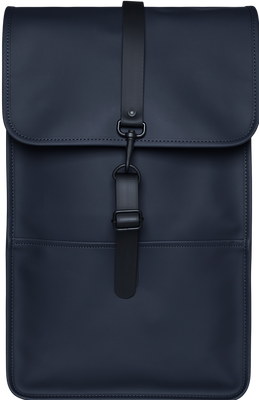 Rains Original Backpack (Basiskleur: marine blauw, Type logo: nieuw Rains logo)