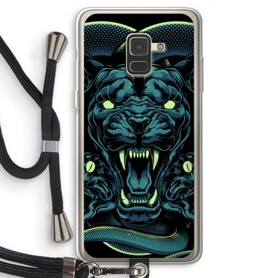 Cougar and Vipers: Samsung Galaxy A8 (2018) Transparant Hoesje met koord