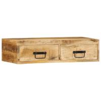 Tv-meubel wandmontage 80x30x19 cm massief ruw mangohout Tv-meubel wandmontage 80x30x19 cm massief ruw mangohout