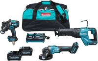 Makita dk0159g301 | combiset | 40 v max | 4,0 ah accu | snellader | df001g, ga005, jr001g | in tas