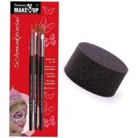 Schmink / make up setje - 2 sponzen - 3 penselen - Schminken - grimeren - universeel