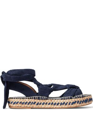 Ralph Lauren Collection espadrilles Lilyann en lin mélangé - Bleu