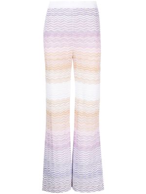 Missoni pantalon en maille à motif zigzag - Tons neutres