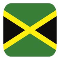 Bierviltjes Jamaica - 15x stuks - vierkant - landen thema - 9x9 cm