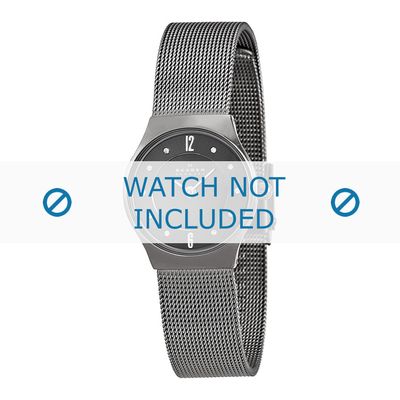 Horlogeband Skagen 233XSTTM Staal Antracietgrijs 14mm