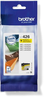 Brother inktcartridge, 1.500 pagina&apos;s, OEM LC-426Y, geel