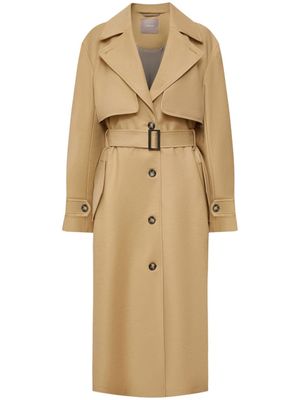 12 STOREEZ Trenchcoat met enkele rij knopen - Beige 12 STOREEZ Trenchcoat met enkele rij knopen - Beige