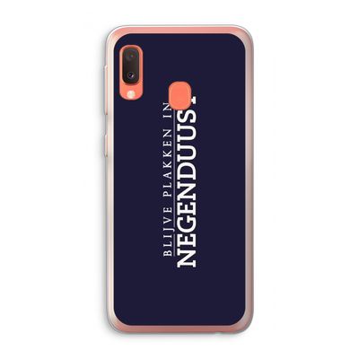 Blijve plakken in Negenduust: Samsung Galaxy A20e Transparant Hoesje