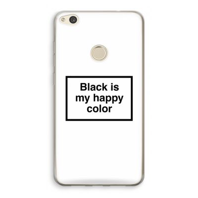 Black is my happy color: Huawei Ascend P8 Lite (2017) Transparant Hoesje