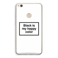 Black is my happy color: Huawei Ascend P8 Lite (2017) Transparant Hoesje