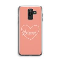 Forever heart: Samsung Galaxy J8 (2018) Transparant Hoesje - thumbnail