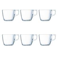 Set van koffiekopjes Luminarc Nuevo Transparant Glas 220 ml 6 Onderdelen (6 pcs)