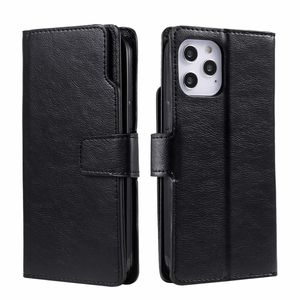 iPhone 11 hoesje - Bookcase - Pasjeshouder - Portemonnee - Luxe - Kunstleer - Zwart