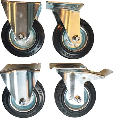 Promat/Tecwerk Wielset | 4-delig | 2 zwenkwielen en 2 bokwielen | geschikt voor werkplaatswagen Promat/Tecwerk - 4000807116