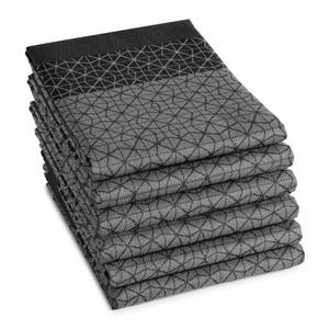 DDDDD theedoek Chrystal - 60x65 cm - Black - 6 stuks