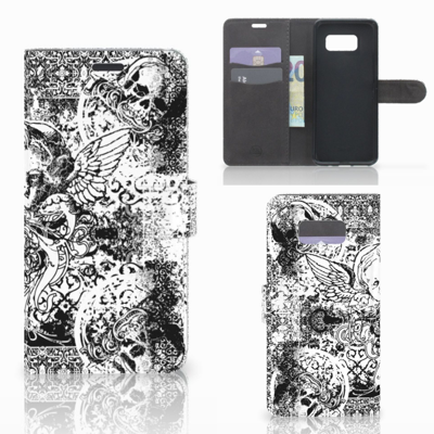 Telefoonhoesje met Naam Samsung Galaxy S8 Plus Skulls Angel