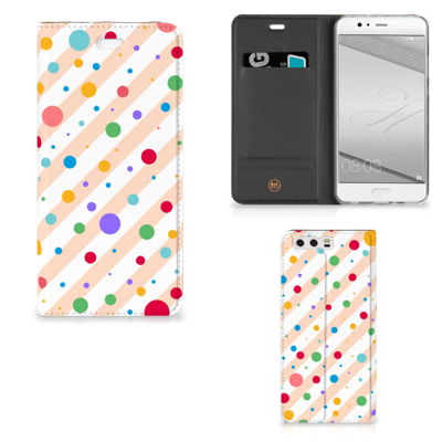 Huawei P10 Plus | Hoesje met Magneet | Dots