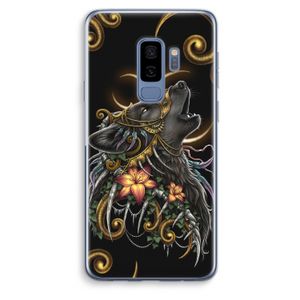 Huilende Wolf: Samsung Galaxy S9 Plus Transparant Hoesje