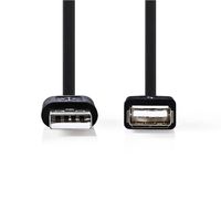 Nedis USB-Kabel | USB-A Male | USB-A Female | 480 Mbps | 0.2 m | 1 stuks - CCGP60010BK02 CCGP60010BK02 - thumbnail