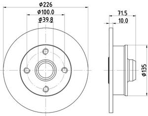 Remschijf Gecoat 54542PRO 8DD355113461