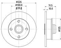 Remschijf Gecoat 54542PRO 8DD355113461