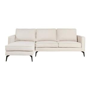 by fonQ Milan Hoekbank met Chaise Longue 3-zitsbank - Links / Rechts - Linnen - Beige