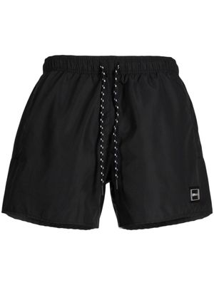 HUGO short à plaque logo - Noir