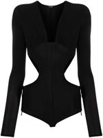 ISABEL MARANT body ç manches longues et à découpes - Noir ISABEL MARANT body ç manches longues et à découpes - Noir