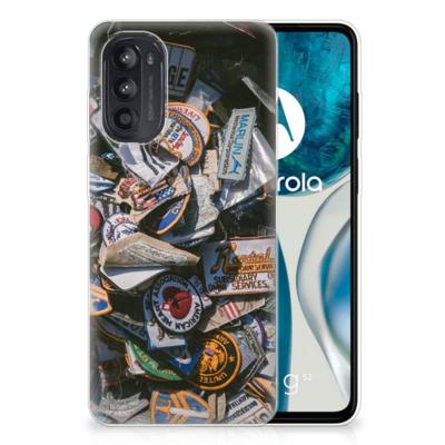 Motorola Moto G52/G82 | Siliconen hoesje | met foto Badges
