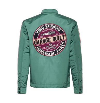King Kerosin Garage Built Racing Jacket Green-2XL